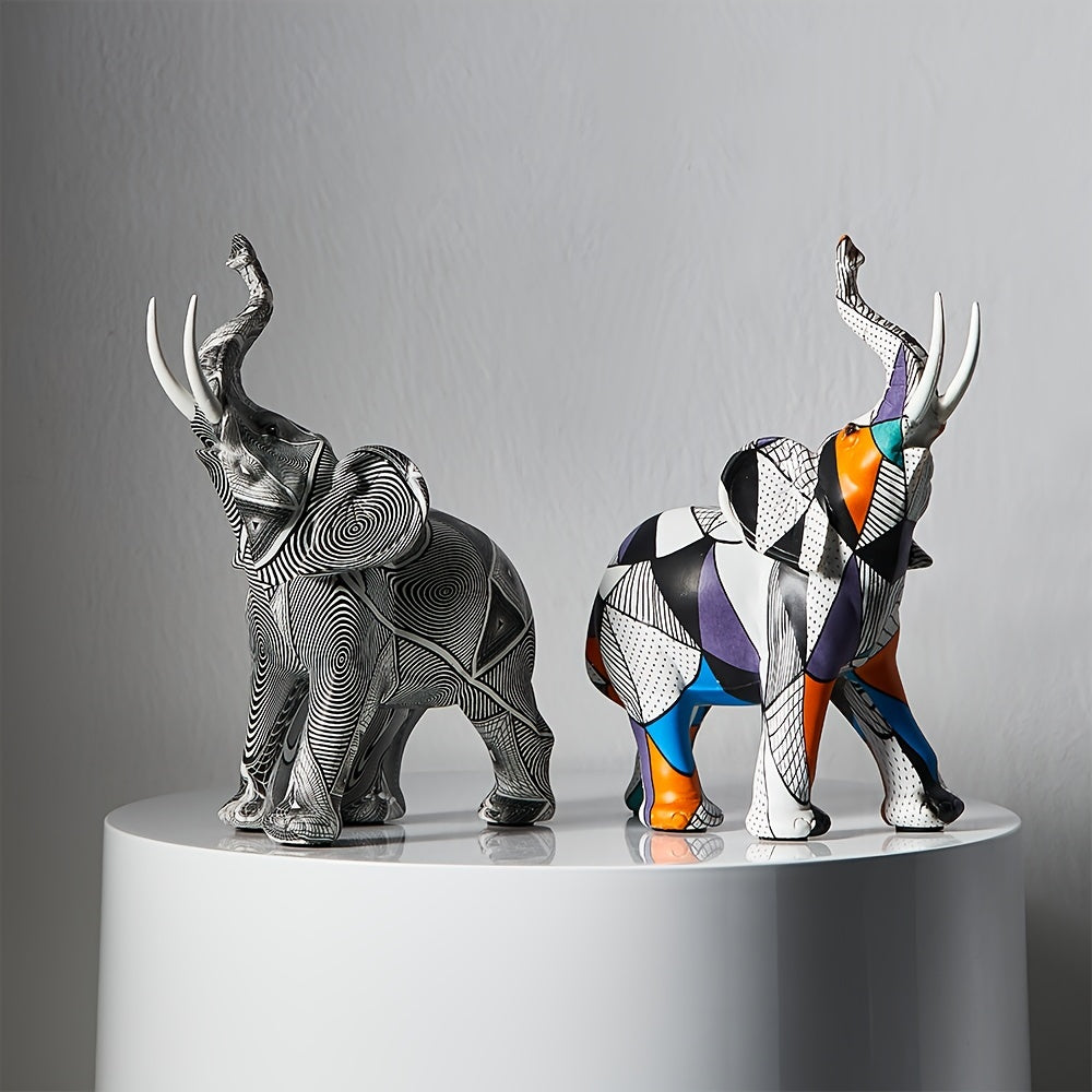 Mosaic Majesty Elephant Figurine