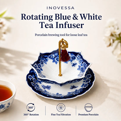Umbrella Rotating Ceramic Tea Strainer