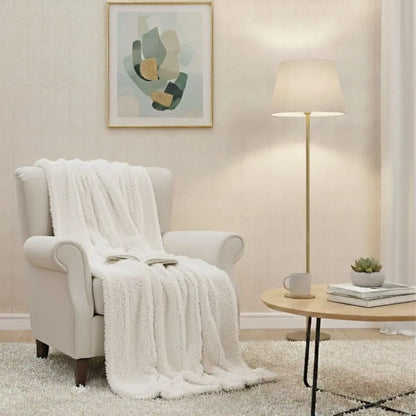 Soft beige polyester photography blanket for newborn photo shoots and home decor