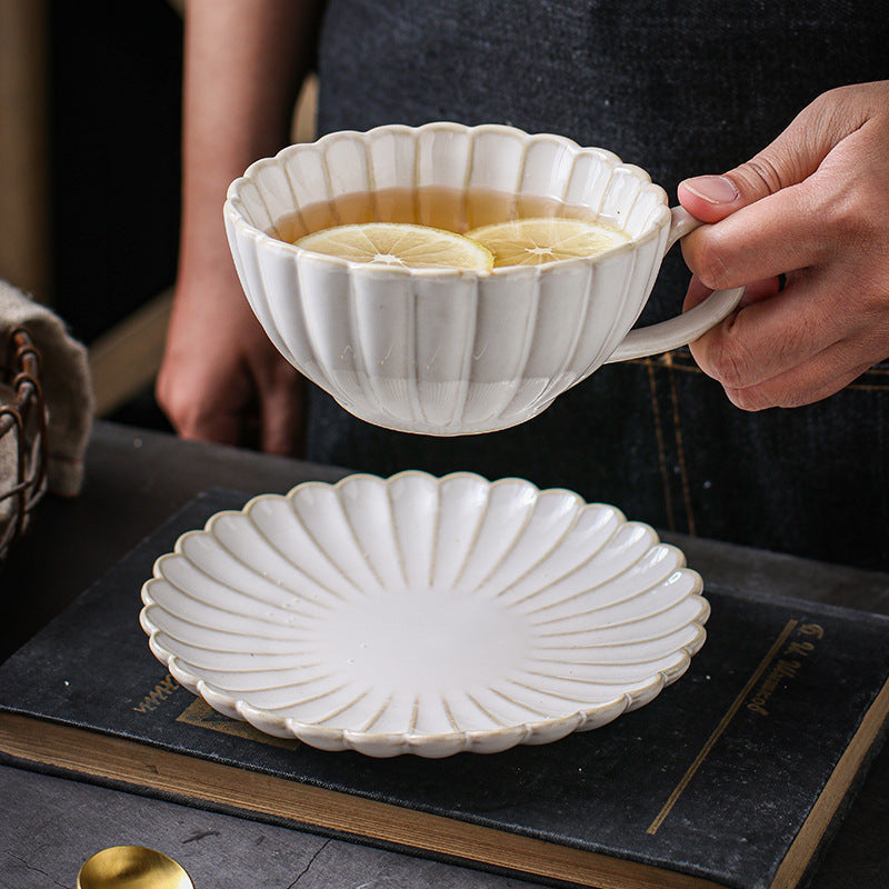 Retro Ceramic Saucer Set