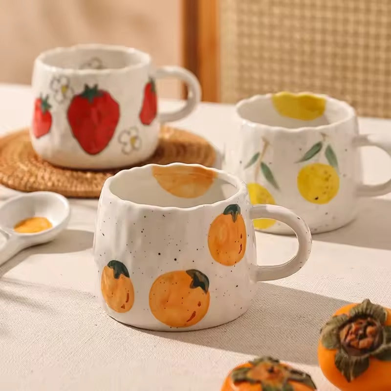 Rustic Fruit Ceramic Mug