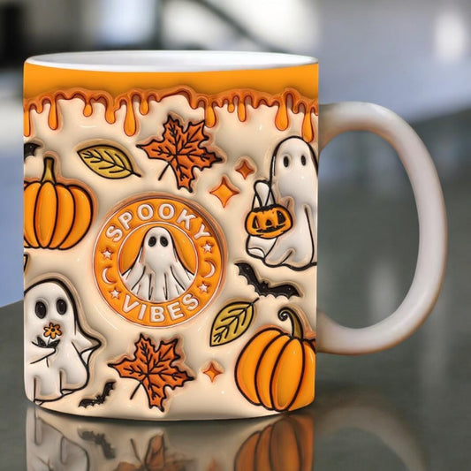 Spooky Halloween Ghost Mug