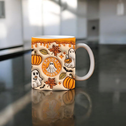 Spooky Halloween Ghost Mug