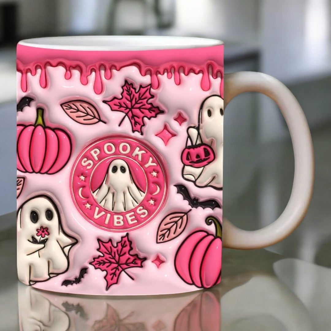 Spooky Halloween Ghost Mug