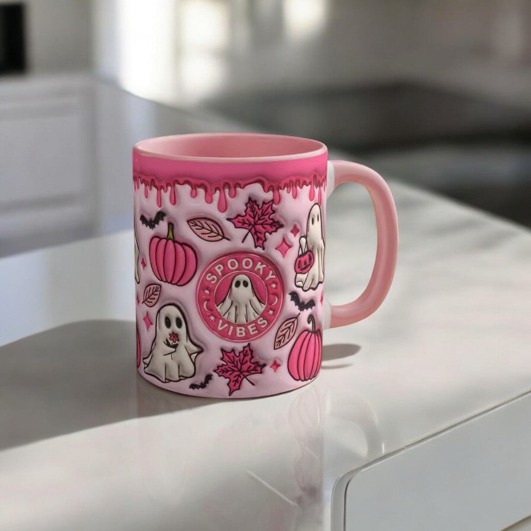 Spooky Halloween Ghost Mug