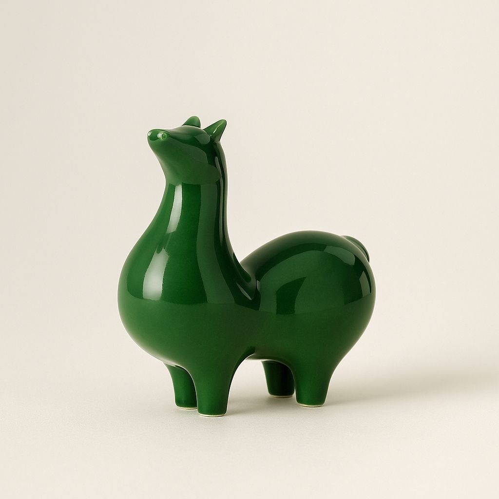  Traditional celadon glazed ceramic horse statue feng shui prosperity home decoration
