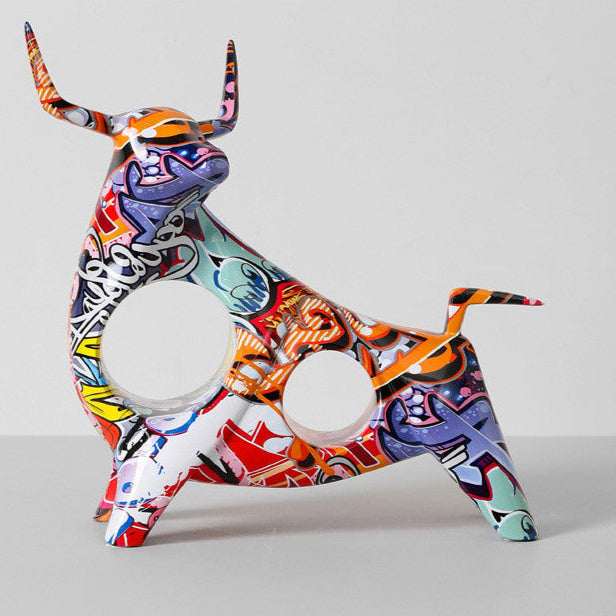 Toroh Graffiti Bull Figurines