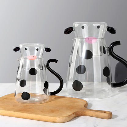 Udderly Glass Kettle & Cup Set