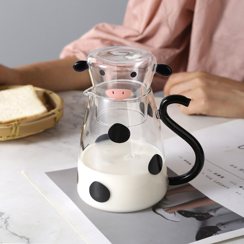 Udderly Glass Kettle & Cup Set