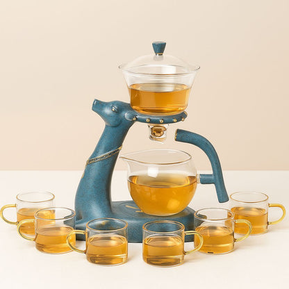 Elaphos Deer Glass Teapot – Heat-Resistant Borosilicate Infuser Set