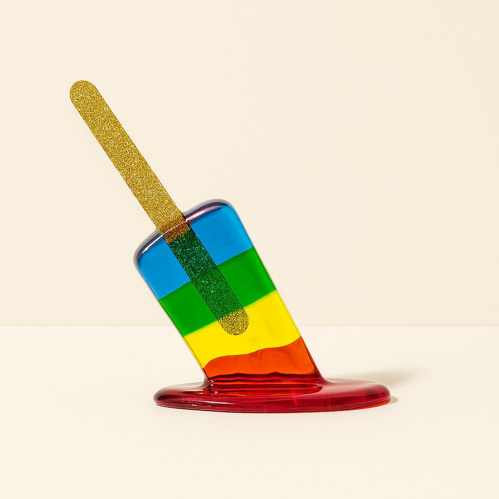 Veylo Resin Melting Popsicle Sculpture