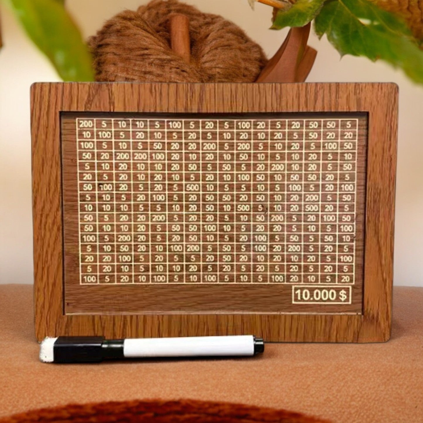 WealthWarden™ - Wooden Savings Organizer