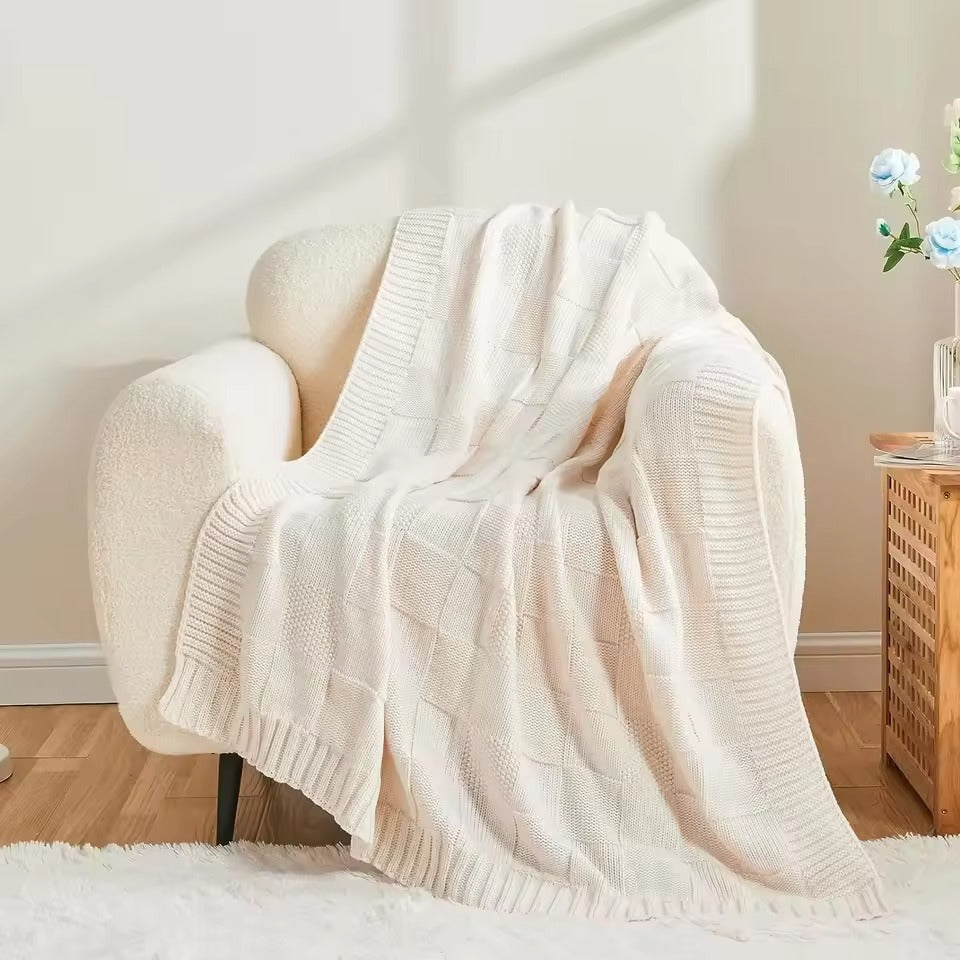 Wyrm Blocks Knitted Quilt