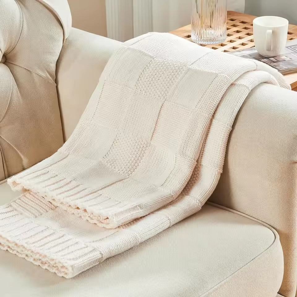 Wyrm Blocks Knitted Quilt