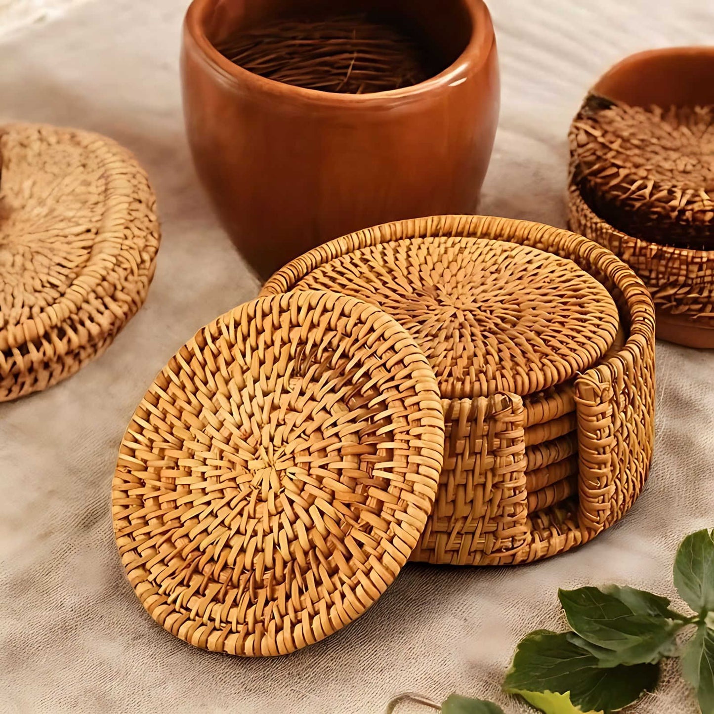 Cestino Coffee & Tea Bamboo Coasters