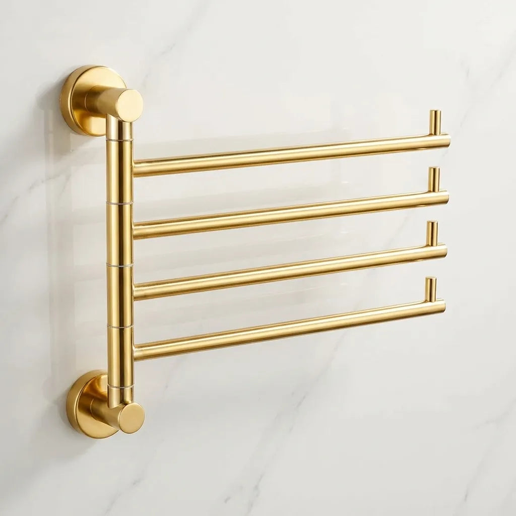 Caffira Golden Rotatable Towel Rack