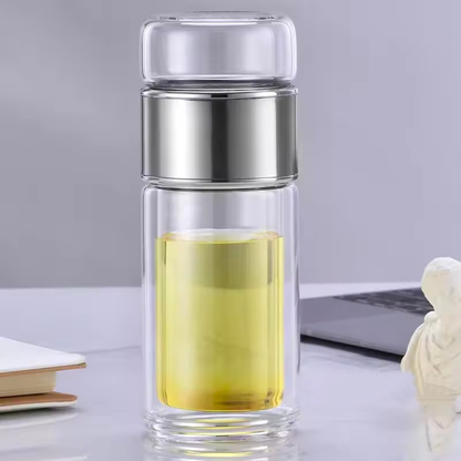 Calmora Dual-Layer Tea Infuser Bottle