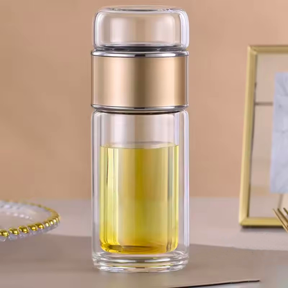 Calmora Dual-Layer Tea Infuser Bottle
