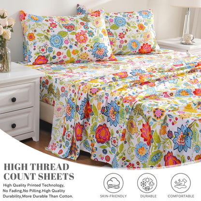 Solmere Cozy Floral Dream Sheets Set