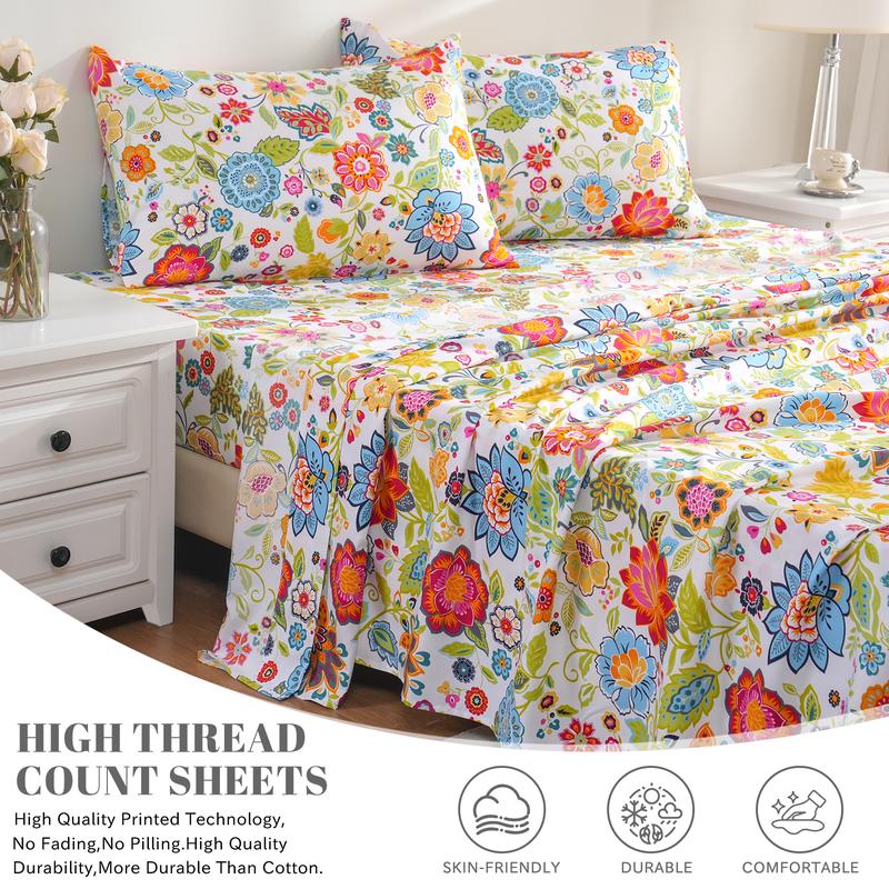Solmere Cozy Floral Dream Sheets Set